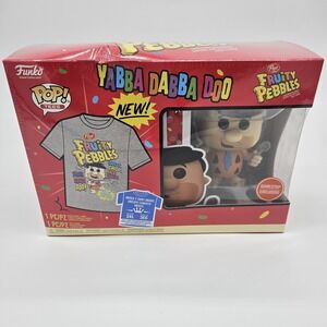 Funko POP! Fruity Pebbles - Vinyl Fred Flintstone &  2XL T-Shirt  G/S Exclusive
